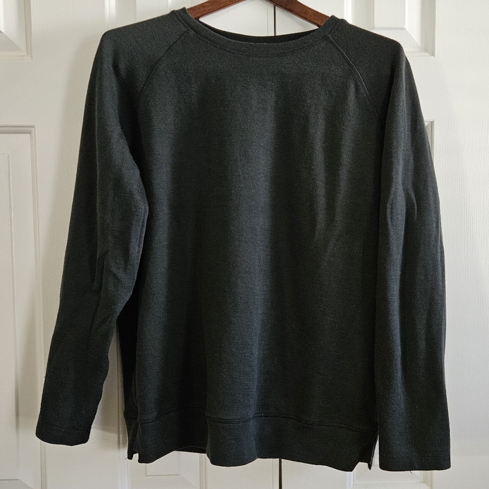 Nwkc Usa Northwestern Knitting Co Mens Sweatshirt S Worsted Merino Wool Gray